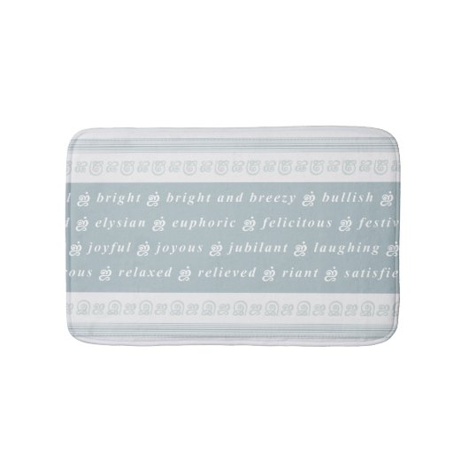 Tapis De Bain Sentiment heureux (Devant)
