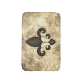 Tapis De Bain Sepia Butterfleur | Tan Butterfly on Fleur de Lis (Devant (Vertical))