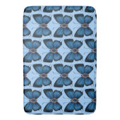 Tapis De Bain Septembre Blue Butterfly Motif Design Regal (devant Vertical)
