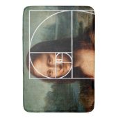 Tapis De Bain Séquence Leonardo da Vinci Mona Lisa Fibonacci (devant Vertical)