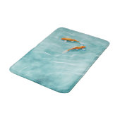 Tapis De Bain Sérénité de carpes koï aquarelle (Angle)