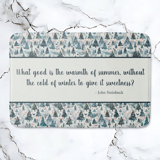Tapis De Bain Sérénité des forêts d'hiver