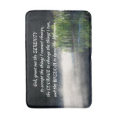 Tapis De Bain Serenity Prayer Cattails Dans Mist Inspiration (Devant (Vertical))