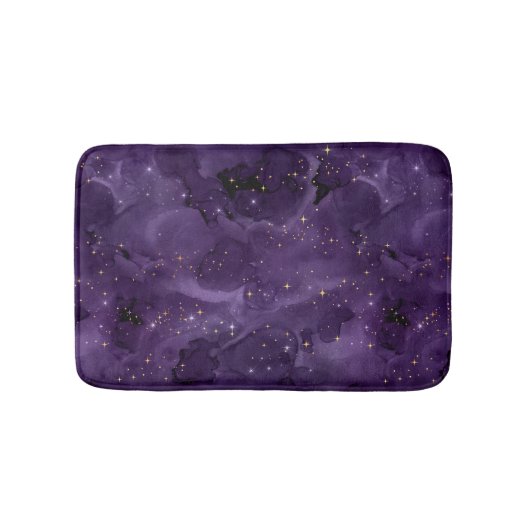Tapis De Bain Série Galaxy Violet Design 8 (Devant)