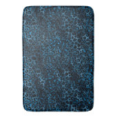 Tapis De Bain Série Léopard Bleu et Or Design 3 (devant Vertical)