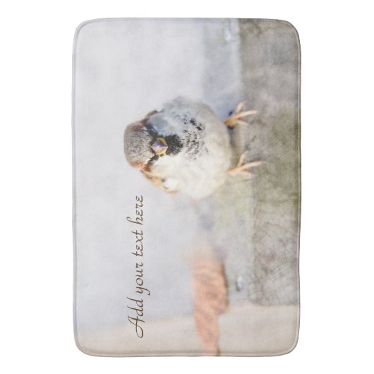 Tapis De Bain Serious Sparrow (devant Vertical)