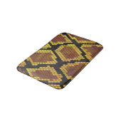Tapis De Bain Serpent Brown et impression or (Angle)