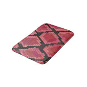 Tapis De Bain Serpent noir et rouge (Angle)