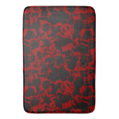 Tapis De Bain Serviette abstraite rouge et charbon de bois (devant Vertical)