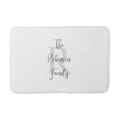 Tapis De Bain Serviette de papier personnalisée avec monogramme  (Devant)