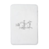 Tapis De Bain Serviette de papier personnalisée avec monogramme  (Devant (Vertical))