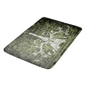 Tapis De Bain Serviette Eiffel Verte Grunge Bain Mat (Angle)