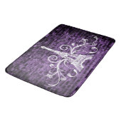 Tapis De Bain Serviette violette Eiffel Grunge Bain Mat (Angle)