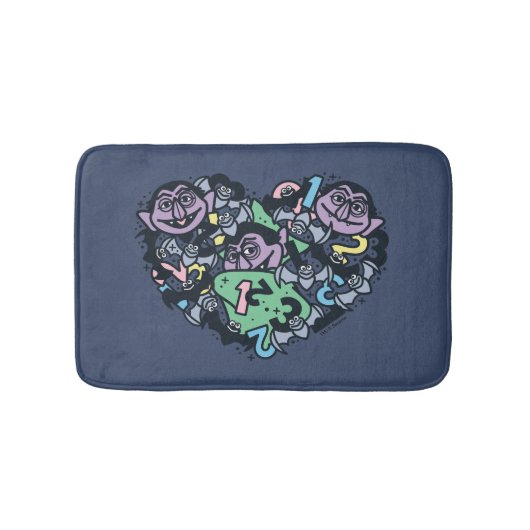 Tapis De Bain Sésame Sésame | Comte von Count Doodle Heart (Devant)