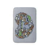 Tapis De Bain Sésame Sésame | Oscar the Grouch Doodle Heart (Devant (Vertical))