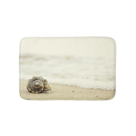 Tapis De Bain Seul coquillage sur la plage (Devant)