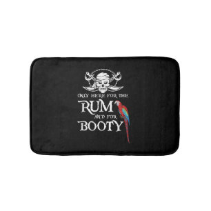 Tapis De Bain Seulement HereRum Et Booty Pirate & Parrot Pira