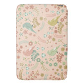 Tapis De Bain Shabby Birds & Branches Pastel Saumon (devant Vertical)