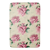 Tapis De Bain Shabby Chic Gardenias Rose (devant Vertical)