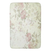 Tapis De Bain Shabby Chic Rose Rose Floral Mat (devant Vertical)
