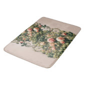Tapis De Bain Shabby Chic Rose Vins Floral Élégant (Angle)