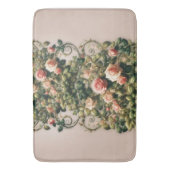 Tapis De Bain Shabby Chic Rose Vins Floral Élégant (devant Vertical)