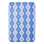 Tapis De Bain Shades of blue diamond pattern (devant Vertical)