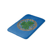 Tapis De Bain Shamrock Bleu Sur Noeuds Célestes Bain Mat (Angle)