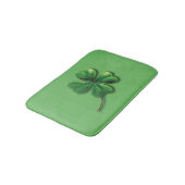 Tapis De Bain Shamrock irlandais vert moderne (Angle)
