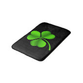 Tapis De Bain Shamrock vert sur bmcnt noir (Angle)