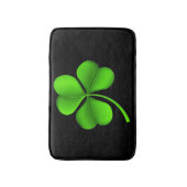 Tapis De Bain Shamrock vert sur bmcnt noir (Devant (Vertical))