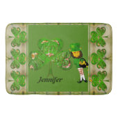 Tapis De Bain Shamrocks Leprechaun (Devant)