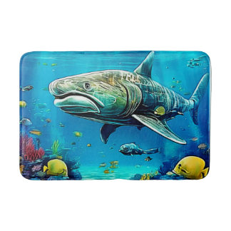 Tapis De Bain Shark Ocean Predator Art