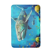 Tapis De Bain Shark Ocean Predator Art (Devant (Vertical))