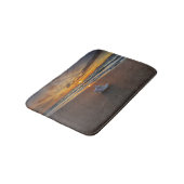 Tapis De Bain Shell à la plage à l'île du coucher du soleil | (Angle)
