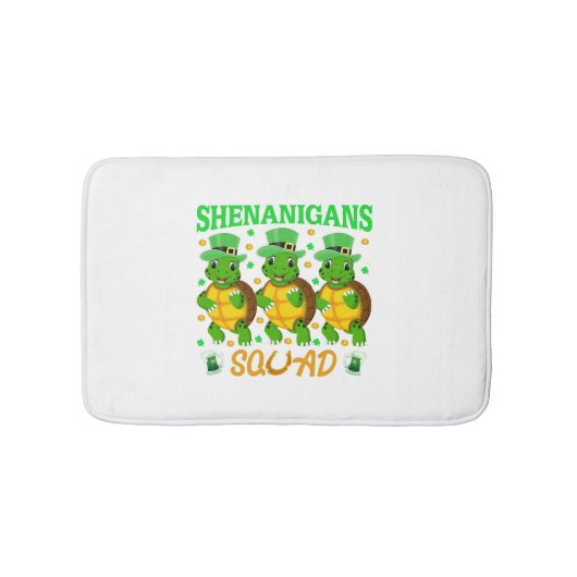 Tapis De Bain Shenanigans Squad St Patrick's Day Cute Turtle (Devant)