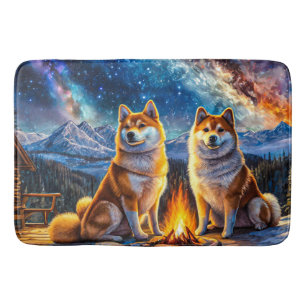 Tapis De Bain Shiba Inu Star Gazing 03 Design par Rich AMeN Gill