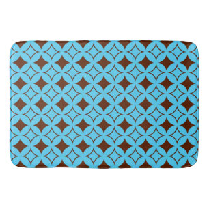 Tapis De Bain Shippo bleu et marron
