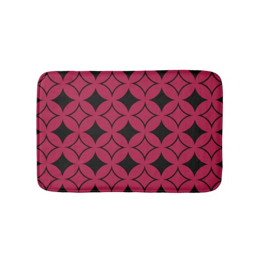 Tapis De Bain Shippo rouge et noir (Devant)