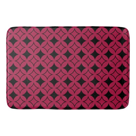 Tapis De Bain Shippo rouge et noir (Devant)