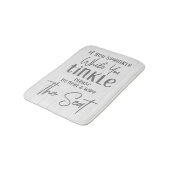 Tapis De Bain Si vous saupoudrez drôle ferme bois blanc (Angle)