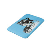 Tapis De Bain sibérien husky (Angle)