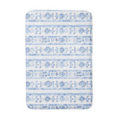 Tapis De Bain Sicily Italian Rustic Blue Stripes (Devant (Vertical))