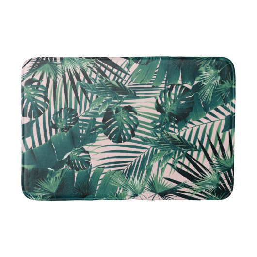 Tapis De Bain Sieste des Feuilles de la jungle tropicale #2 #tro (Devant)