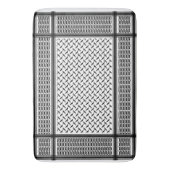 Tapis De Bain Sigle en noir et blanc de Joranian (devant Vertical)