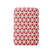 Tapis De Bain Signal Flux – Red & White Modern Design (Devant (Vertical))