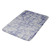 Tapis De Bain Signatures bleues Calligraphie (Angle)