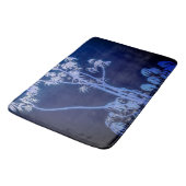 Tapis De Bain Silhouette Arbre Dans Le Mat Bain Royal Blues (Angle)
