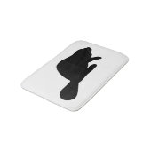 Tapis De Bain Silhouette de castor (Angle)