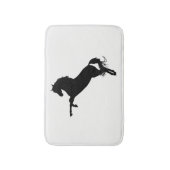Tapis De Bain Silhouette de cheval arabe (Devant (Vertical))